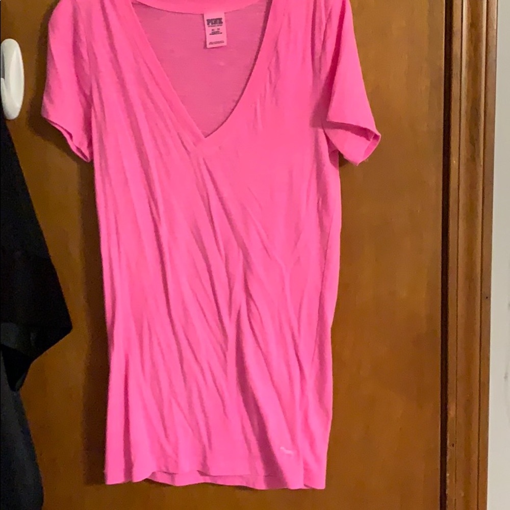 Practically new Hot pink v neck